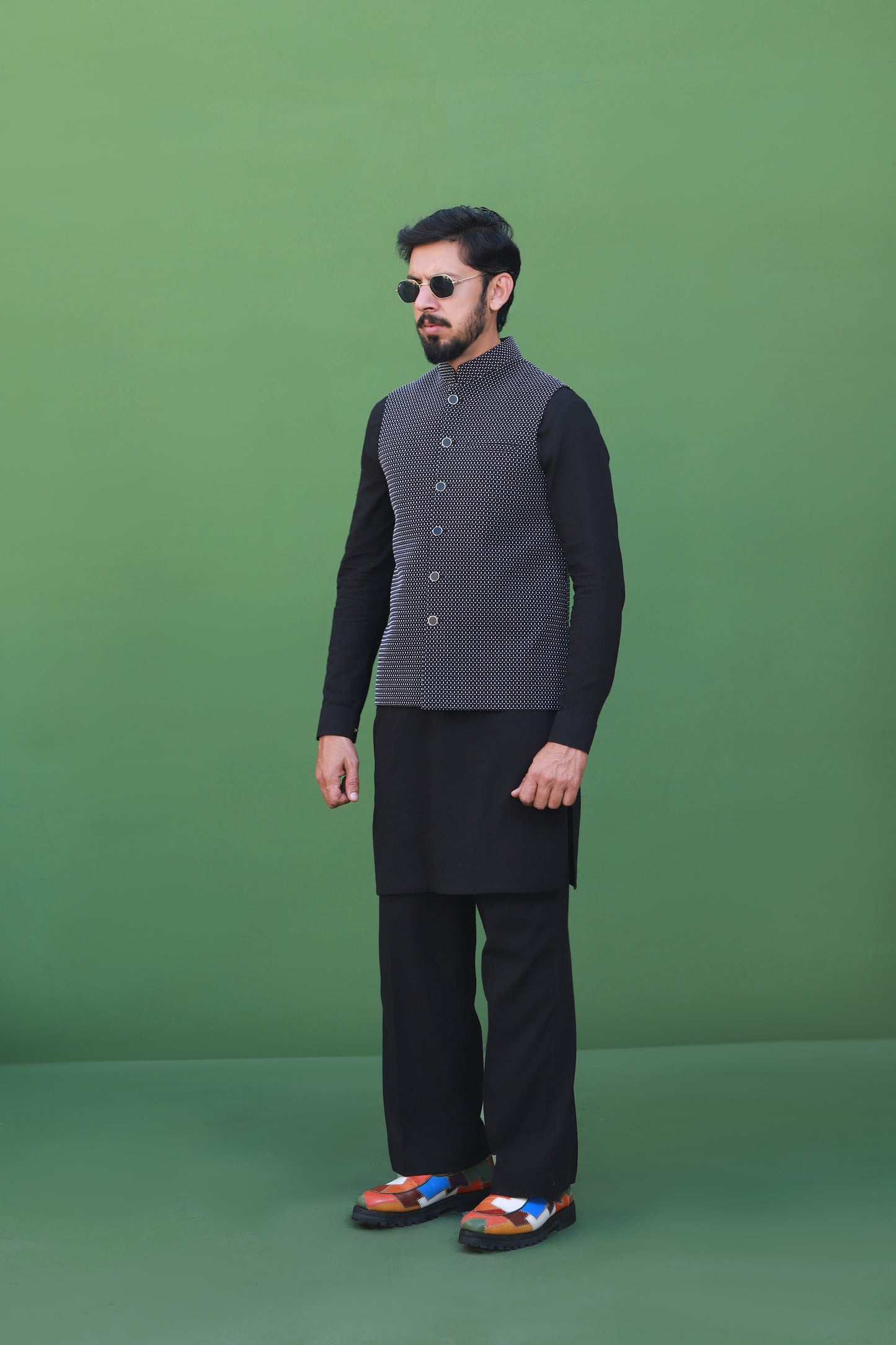 Black & White waistcoat