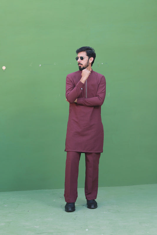 Chocolate Maroon Suit